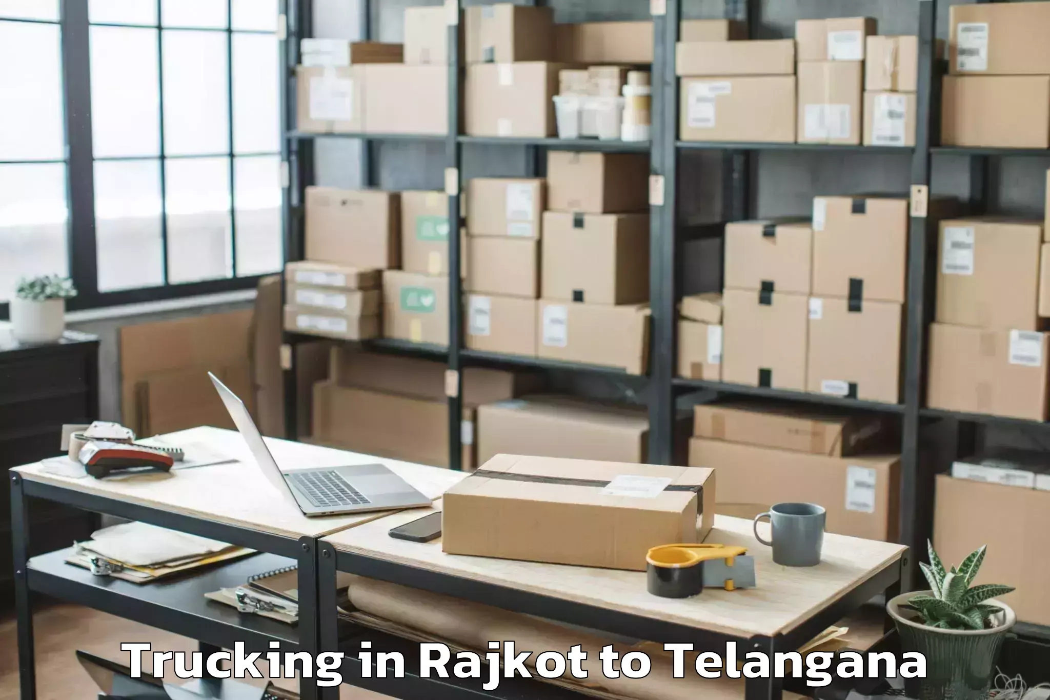 Book Rajkot to Wyra Trucking Online